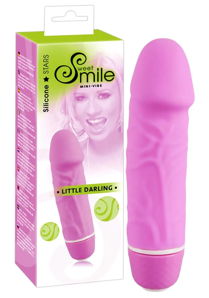 Smile Little Darling Dildo med VibratorPink