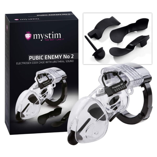 Mystim Pubic Enemy No. 2 - Elektrosex PenisburKlar / Gennemsigtig