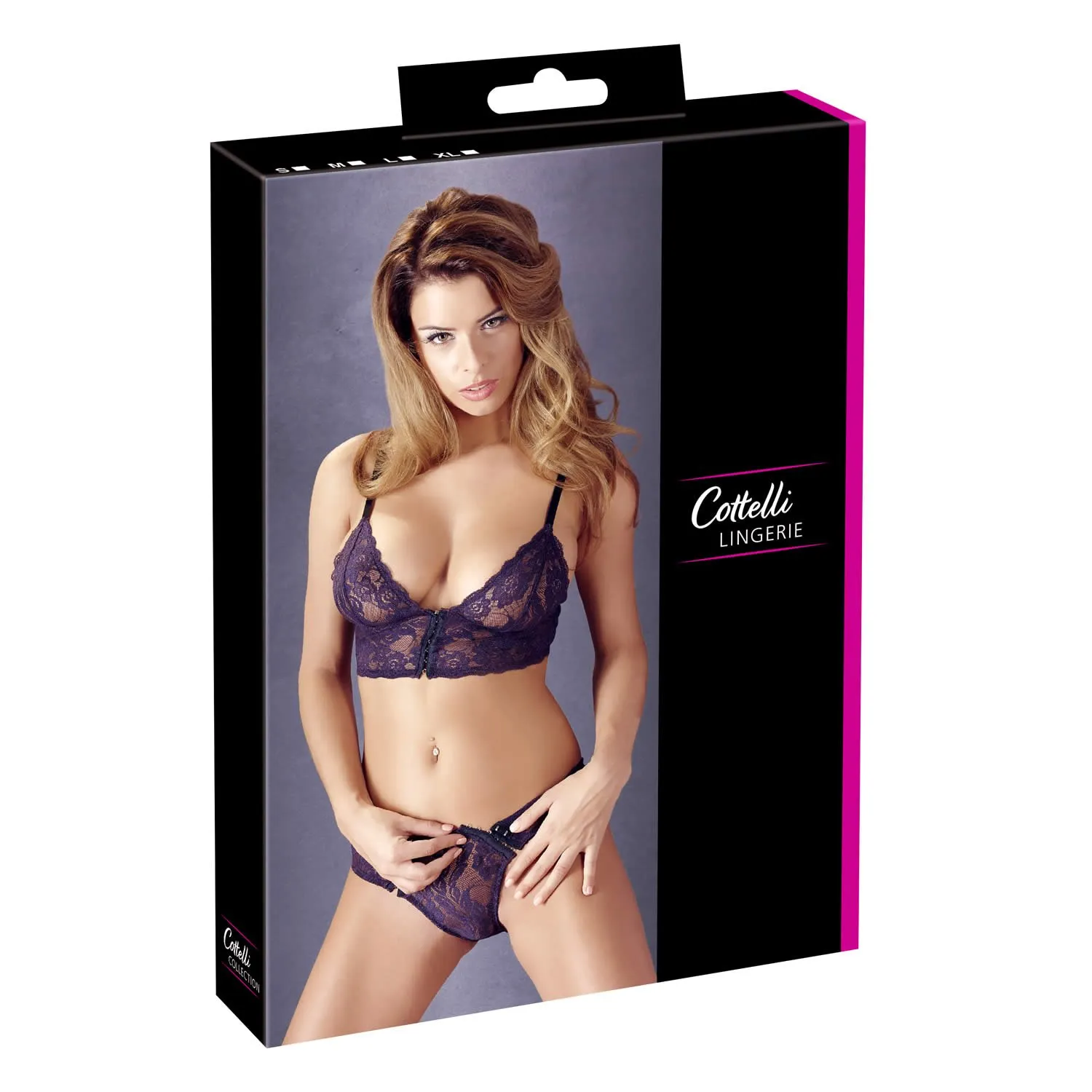 Blonde Bralette og Trusse sætXL