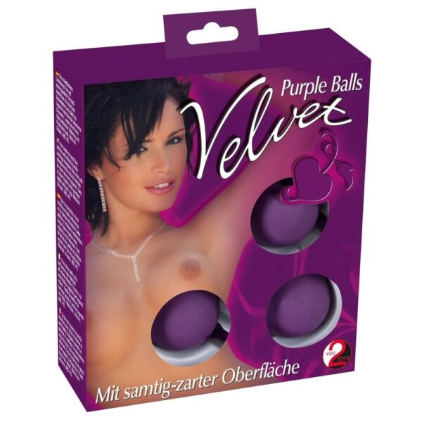 Velvet Loveballs 3 stk ElskovskuglerLilla