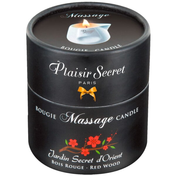 Plaisir Secret massage og SM lys med duftRed Wood