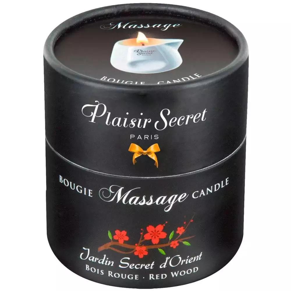 Plaisir Secret massage og SM lys med duftRed Wood