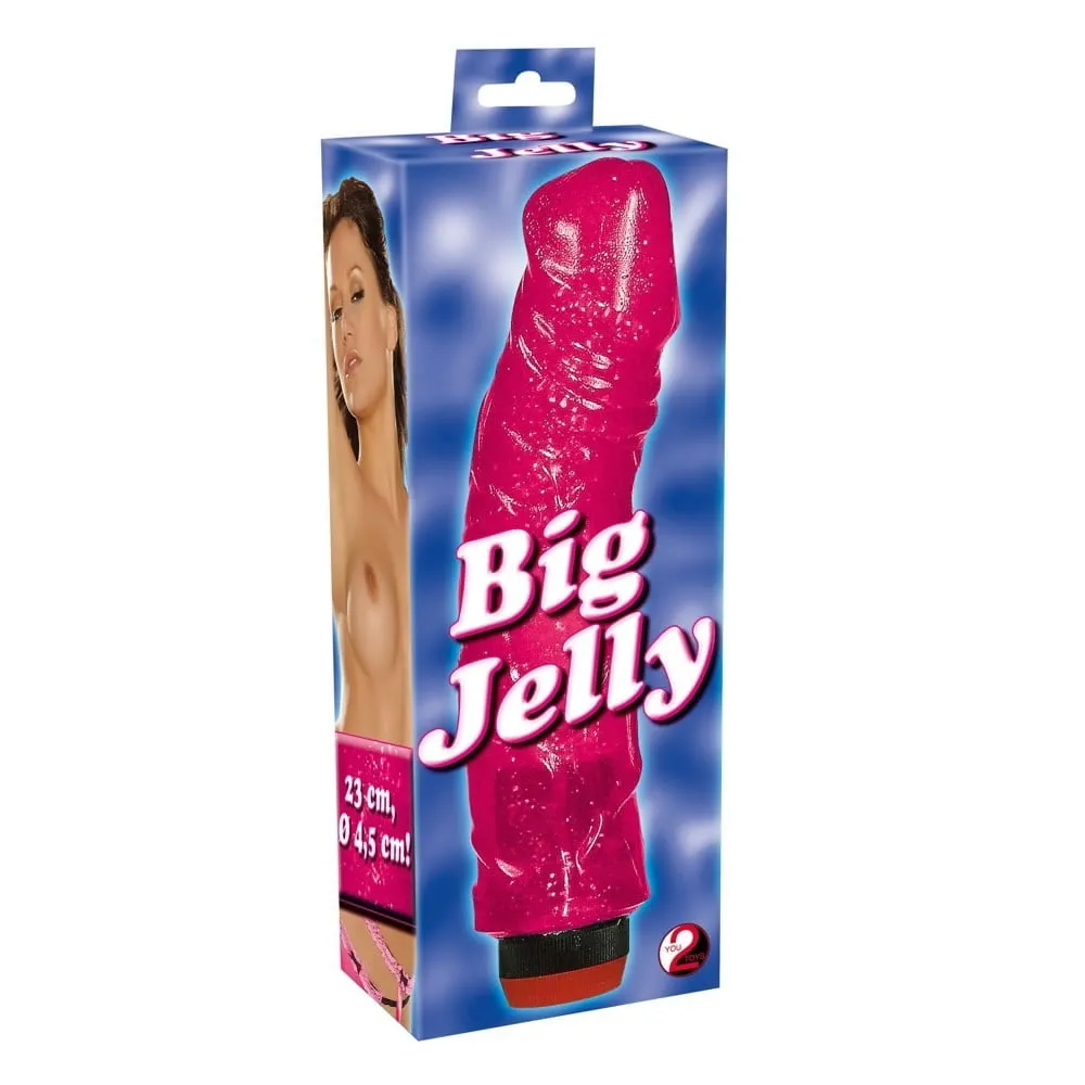 Big Jelly Dildo VibratorPink