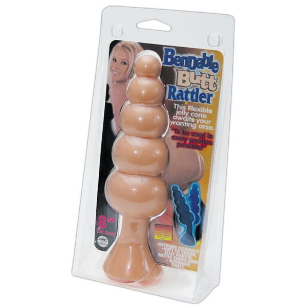 Bendable Butt Rattler Anal PlugHudfarve