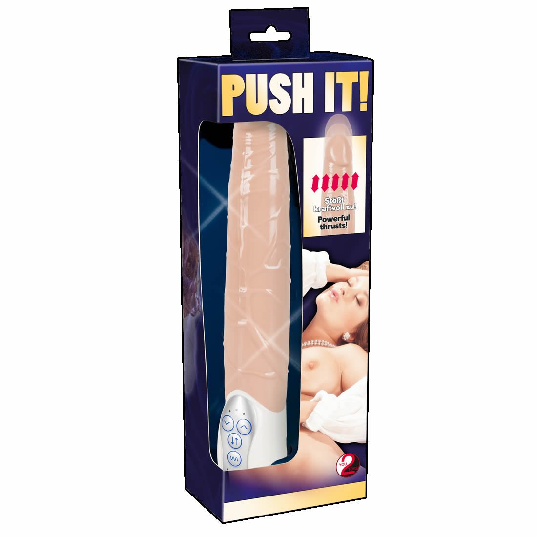 Push It Vibrator med Stød BevægelserHudfarve