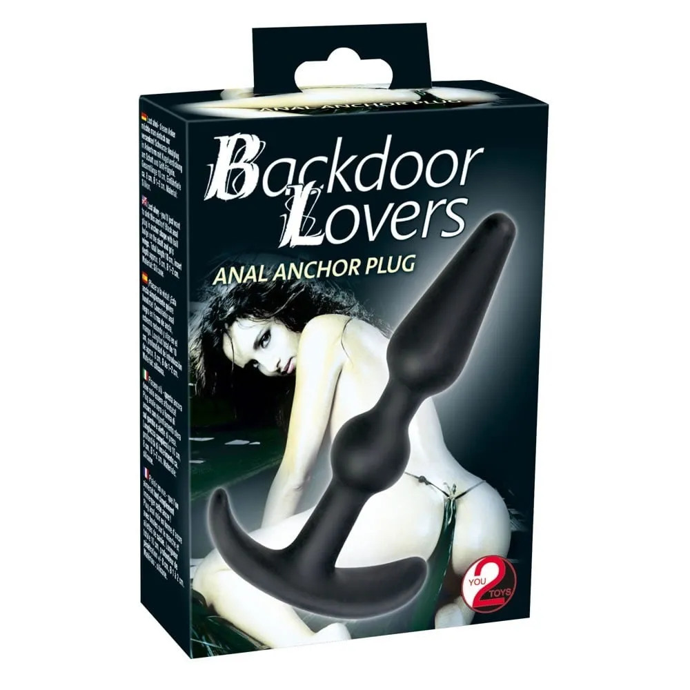 Backdoor Lovers Silikone Anal Plug med Anker FormSort