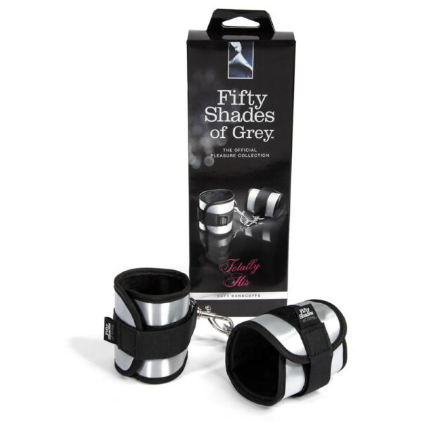 Totally His Håndlænker - Fifty Shades of GreySort / Sølv