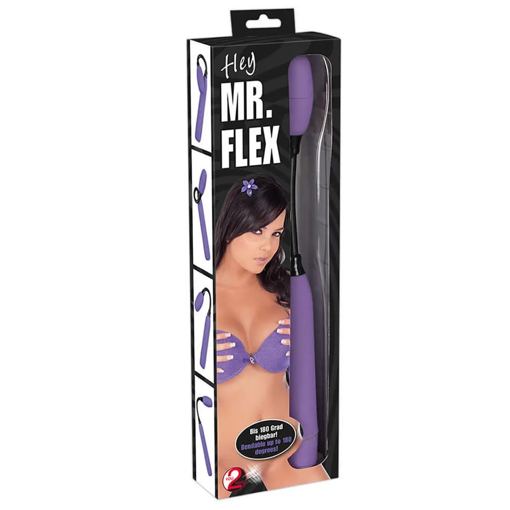 Hey Mr Flex Dildo VibratorLilla / Sort