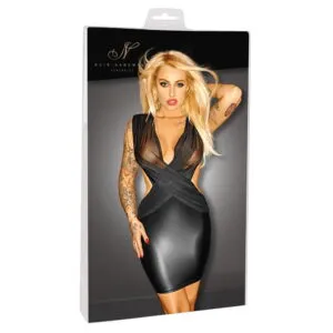 Noir Exclusive minikjole med transparent top