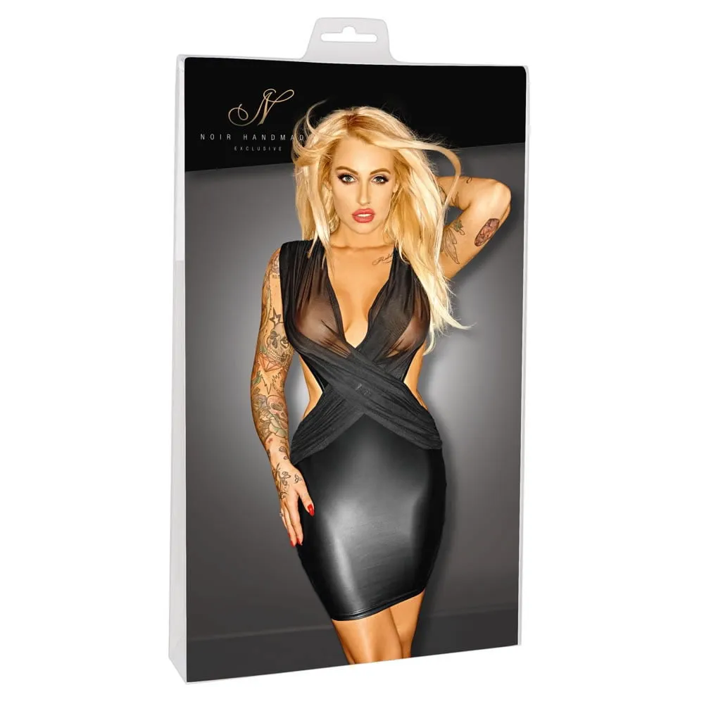 Noir Exclusive minikjole med transparent topM