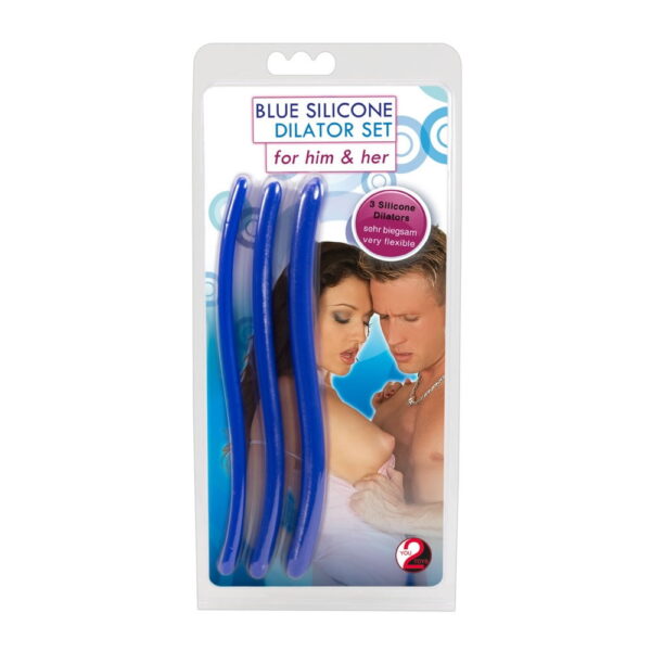 Silikone Dilator Sæt med 3 stkBlå