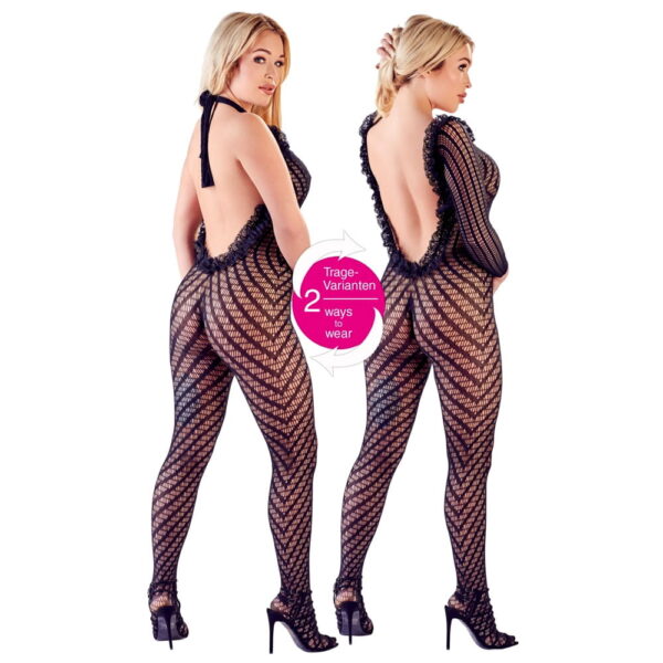 2-Way Net Catsuit med Raffineret Mønster - Image 4