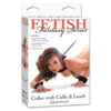 Fetish Fantasy Halsbånd med Håndlænker og Snor - Image 2