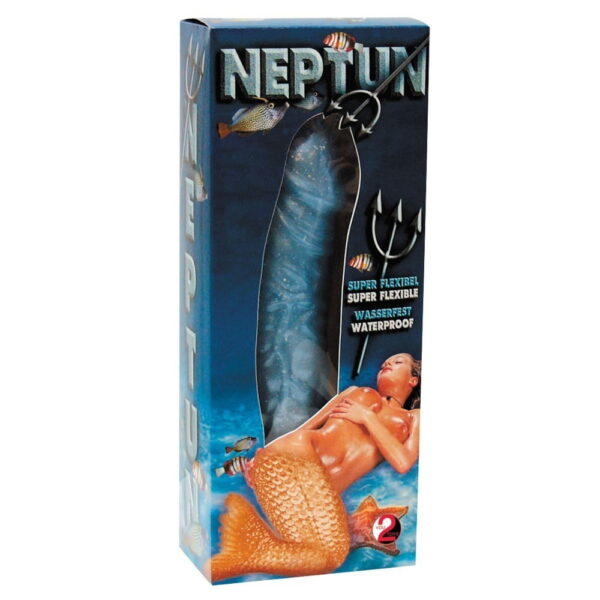 Neptun Jelly Dildo VibratorBlå