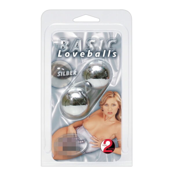 Basic Loveballs BækkenbundskuglerSølvfarvet