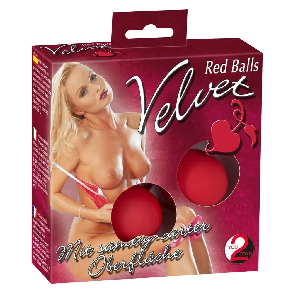 Velvet Red Balls BækkenbundskuglerRød