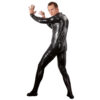 Herre Latex Heldragt i sort - Image 4