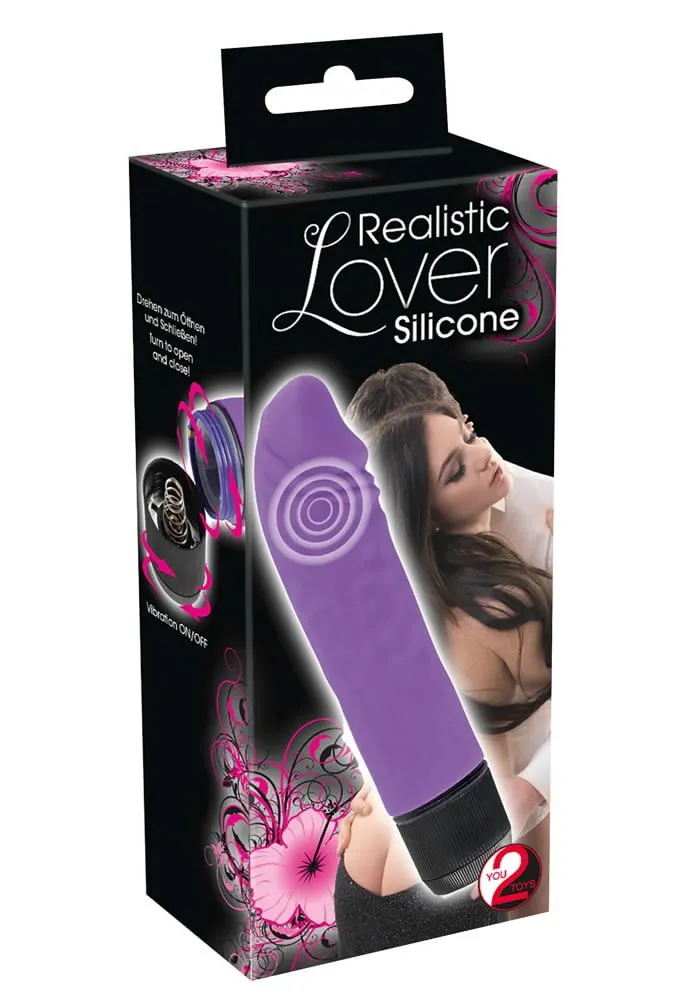 Realistic Lover silikone vibratorLilla