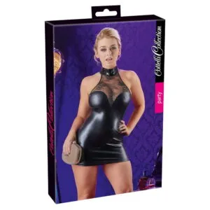 Wetlook Kjole med Blondeudskæring