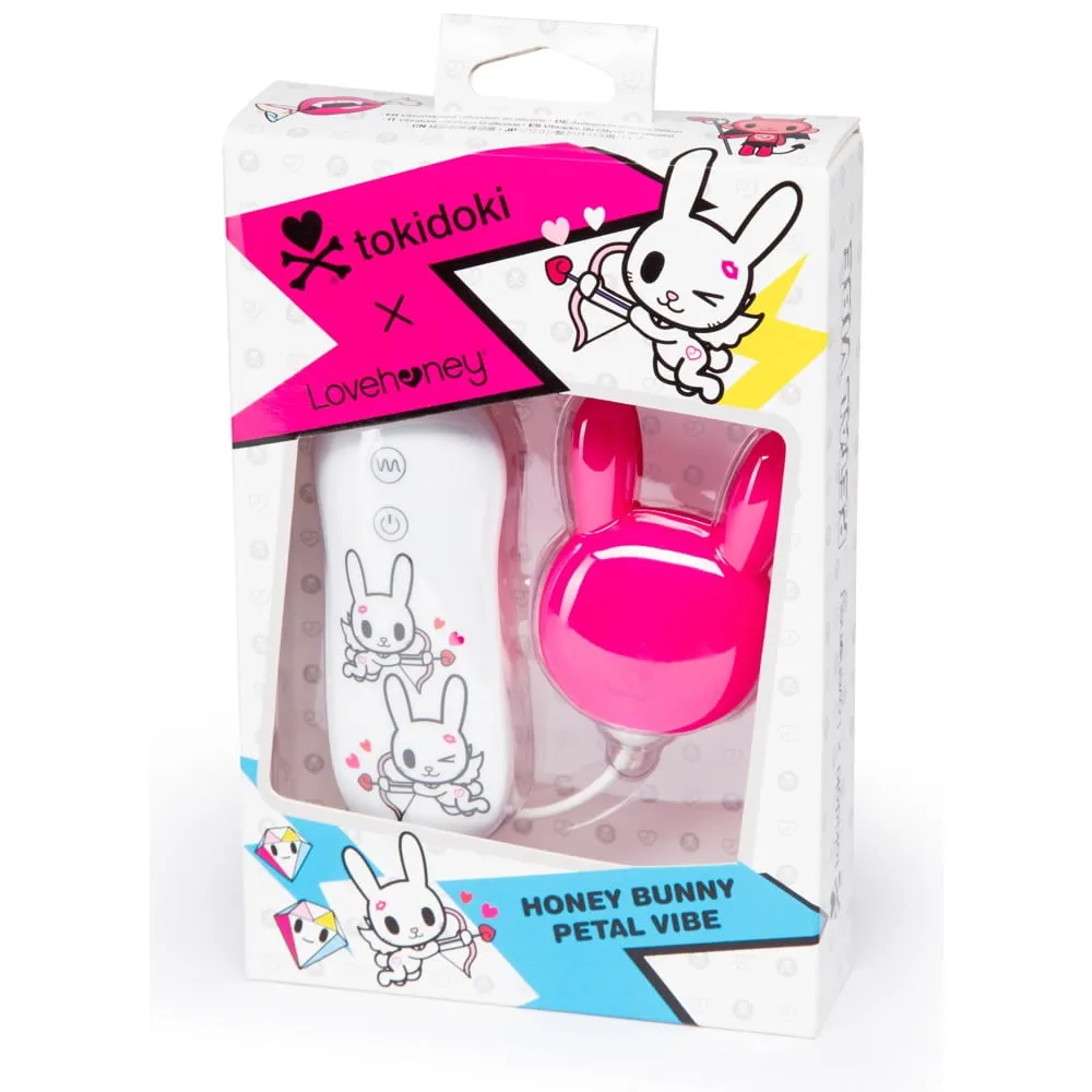Klitoris Stimulator Honey Bunny Petal Vibe VibratorHvid / Pink
