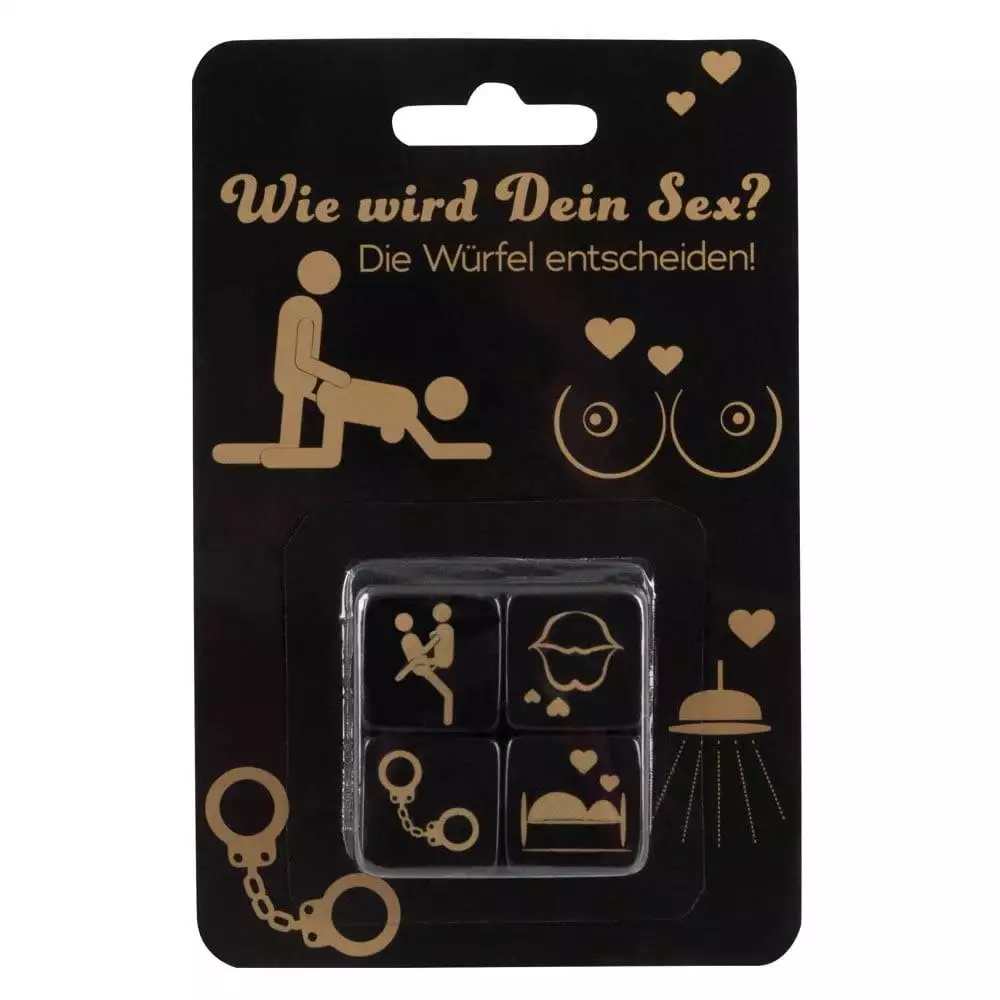 Erotisk Terning sæt med 4Sæt med 4