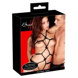 Sort Bondage Reb Pakke – 20 m og 2 x 3 m