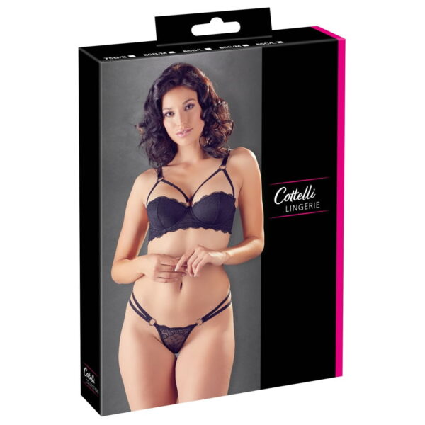 Balconette BH Sæt med Cage-Strap85C / L