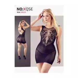 Net Kjole med Blonde Top