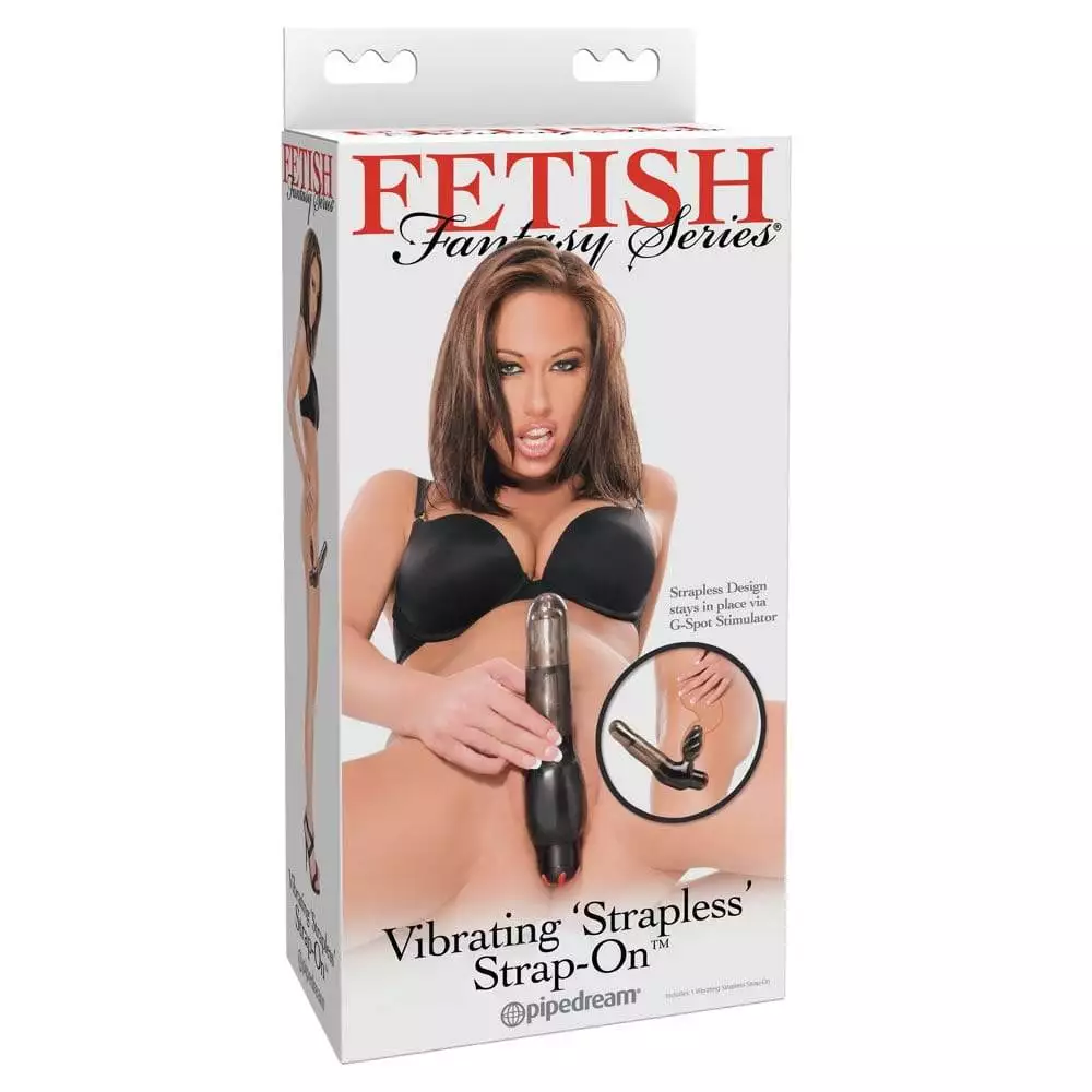 Fetish Fantasy Stropløs Strap-On VibratorSort / Transparent