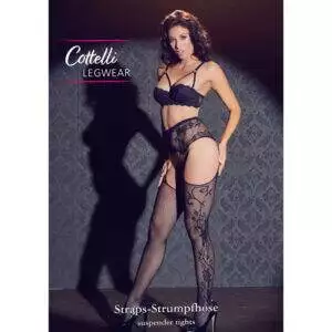 Netstrømpebukser med Hofteholder Look