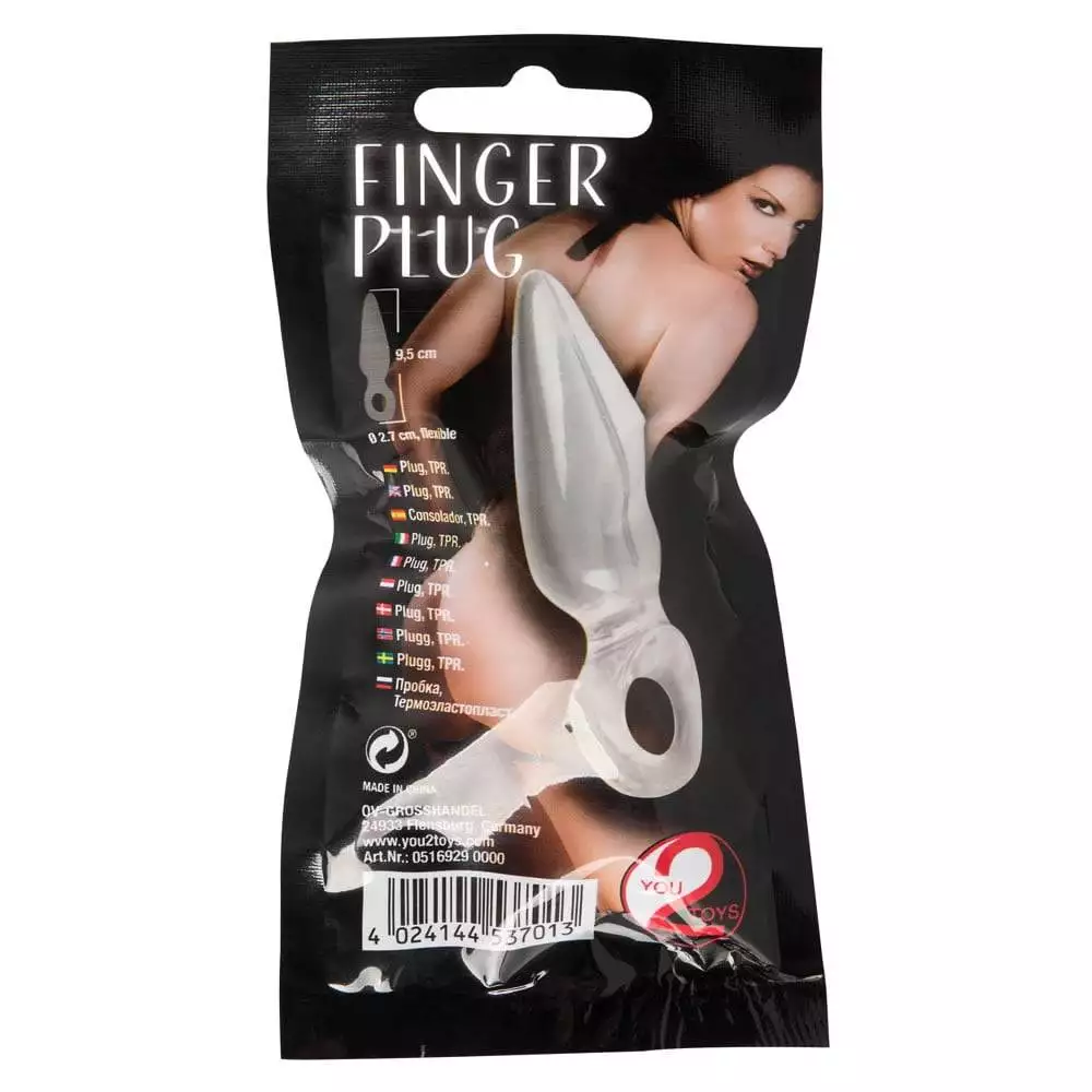 Anal Finger PlugTransparent