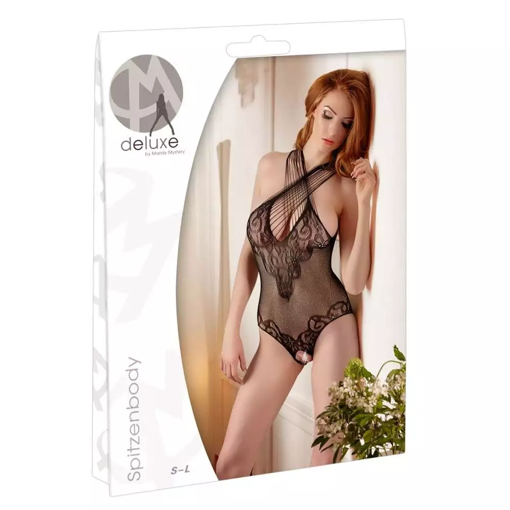 Net og Blonde Body med raffineret neckholderOnesize (S-L)