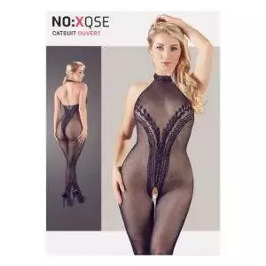 NO:XQSE Net Catsuit med Body Look