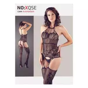 One-Piece Net Lingeri Sæt filigran Mønster