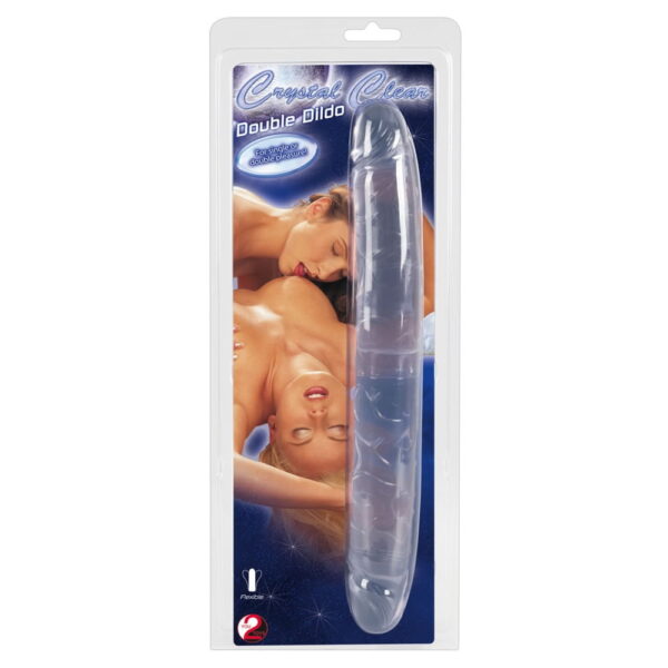 Crystal Duo Double Dong - Dobbel DildoKlar / Gennemsigtig