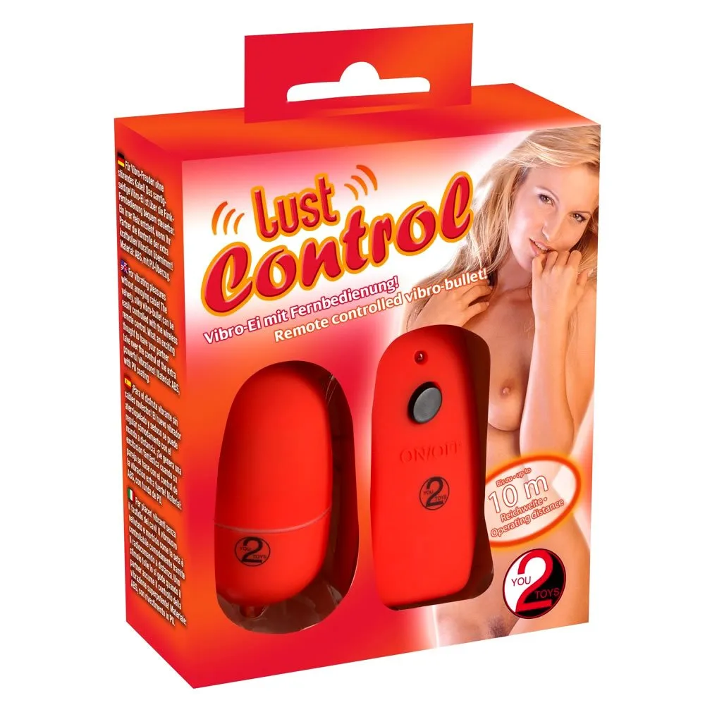 Lust Control Red Trådløs Vibrator ÆgRød