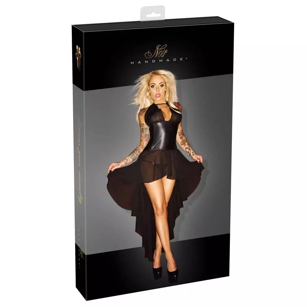 Noir Exclusive Wetlook Korset Kjole - Billede 6