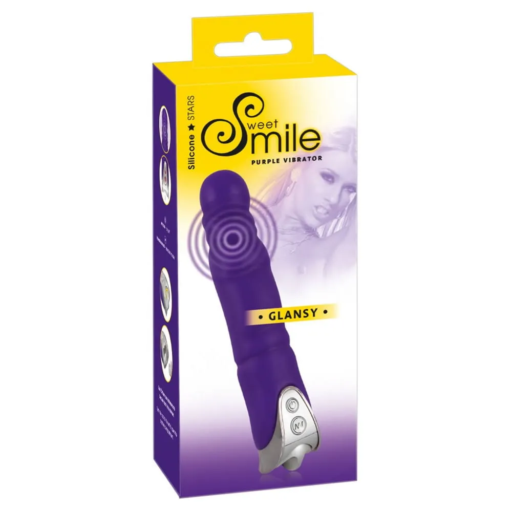 Smile Glansy Vibrator og DildoLilla
