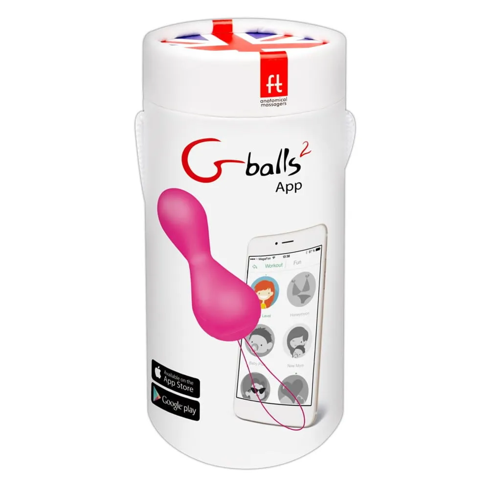 Gballs 2 App vibrator og bækkenbundskuglerPink