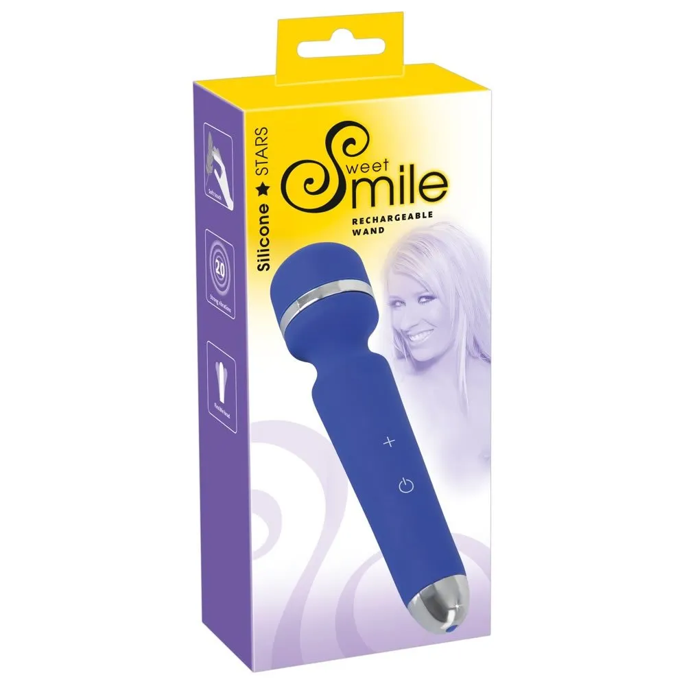 Sweet Smile Magic Wand VibratorBlå