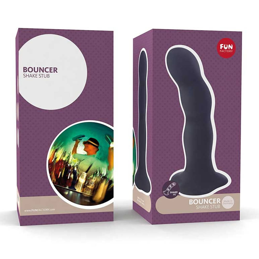 Fun Factory Bouncer Shake Dildo med VibrokuglerSort