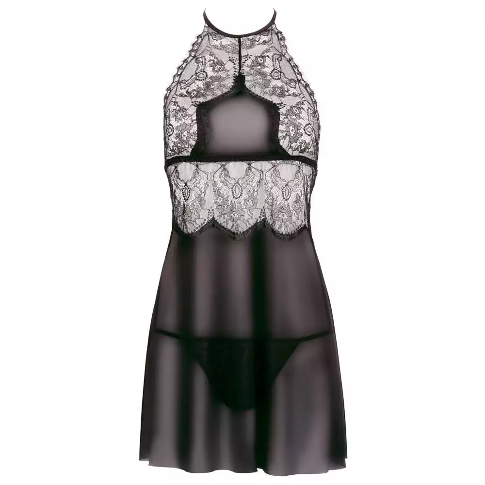 Blonde Negligé med Kimono og G-streng - Billede 7