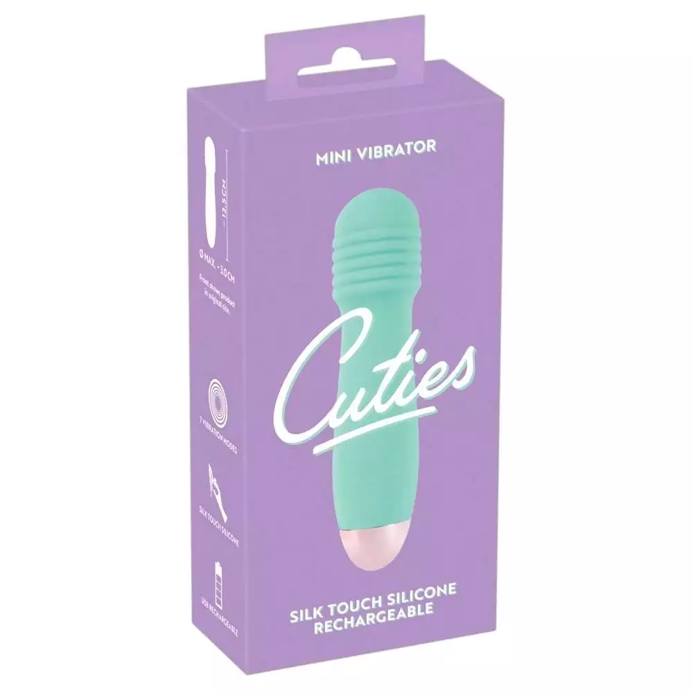 Cuties Mini Green - Rille VibratorPastel Grøn