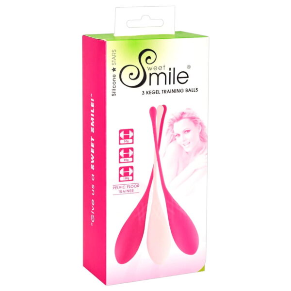 Sweet Smile Kegel Bækkenbundskugler - 3 stk med VægtPink / Rosa