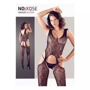 Blonde Catsuit med Hofteholder Look