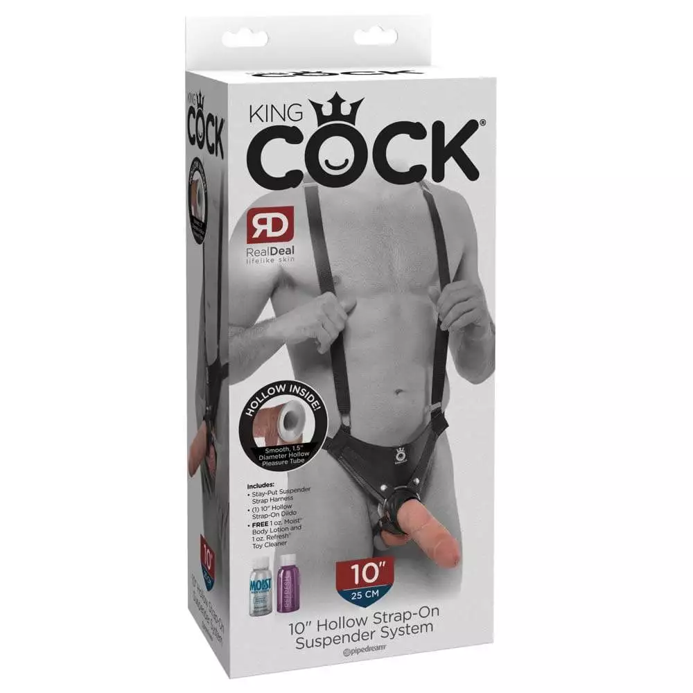King Cock Strap-On Dildo og Penis Sleeve med Realistisk Look - Billede 7