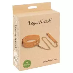 Vegan Fetish Halslænke med Snor