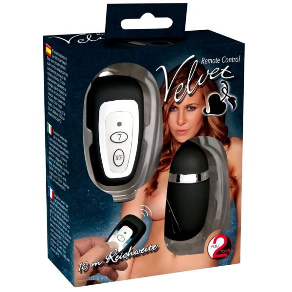 Velvet Remote Control Egg - Vibrator ægSort