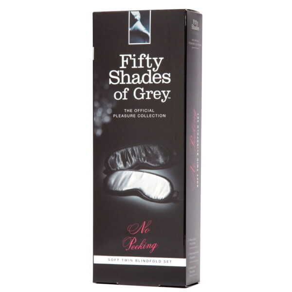 No Peeking - Fifty Shades Øjnmaske sætSort / Sølv
