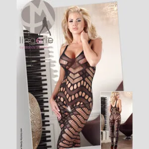 Net Bodystocking med Asymmetrisk Mønster
